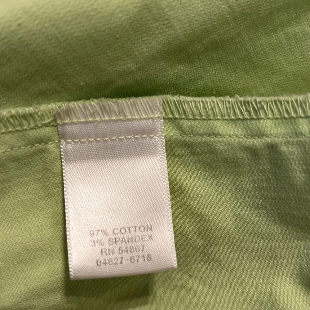 CHRISTOPHER & BANKS Womens green snap up jacket size Large